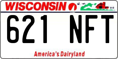 WI license plate 621NFT
