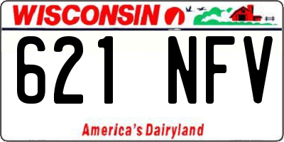 WI license plate 621NFV