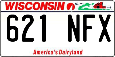 WI license plate 621NFX