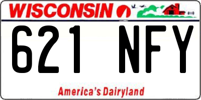WI license plate 621NFY