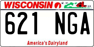 WI license plate 621NGA