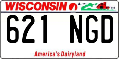 WI license plate 621NGD