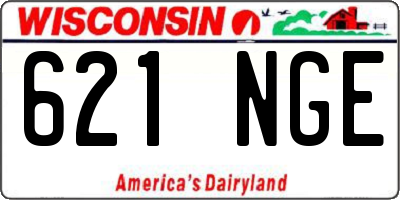 WI license plate 621NGE
