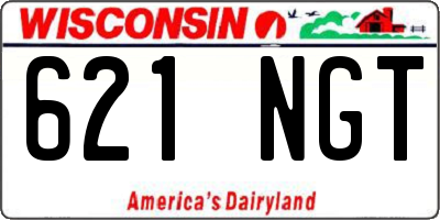 WI license plate 621NGT