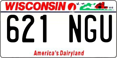 WI license plate 621NGU