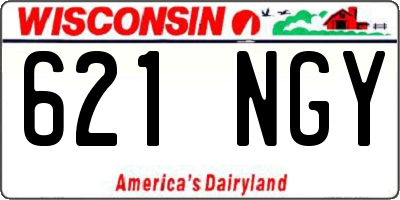 WI license plate 621NGY