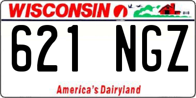 WI license plate 621NGZ