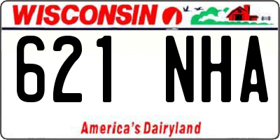 WI license plate 621NHA