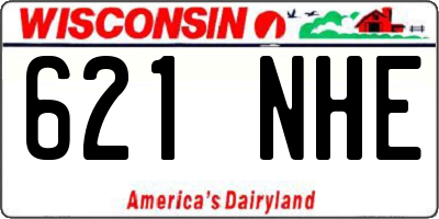 WI license plate 621NHE