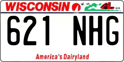 WI license plate 621NHG