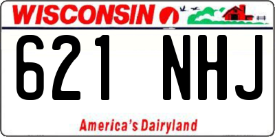 WI license plate 621NHJ