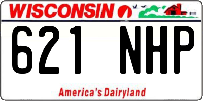 WI license plate 621NHP