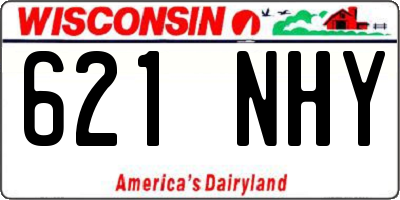 WI license plate 621NHY