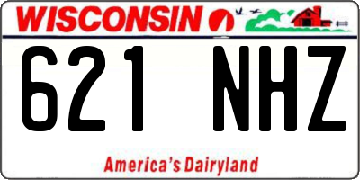 WI license plate 621NHZ