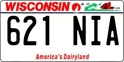 WI license plate 621NIA