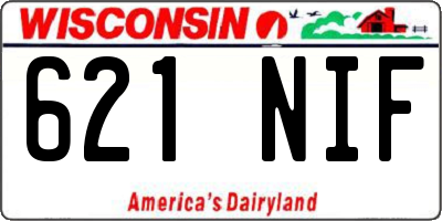 WI license plate 621NIF