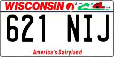 WI license plate 621NIJ