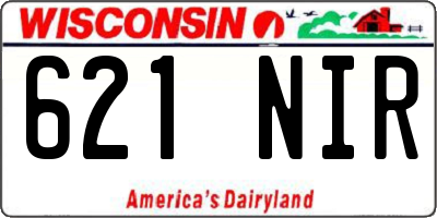 WI license plate 621NIR
