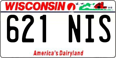 WI license plate 621NIS