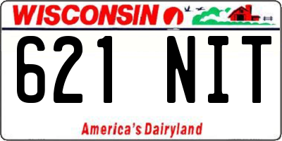 WI license plate 621NIT