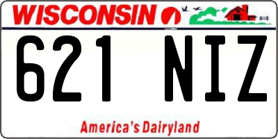 WI license plate 621NIZ
