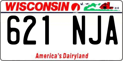 WI license plate 621NJA