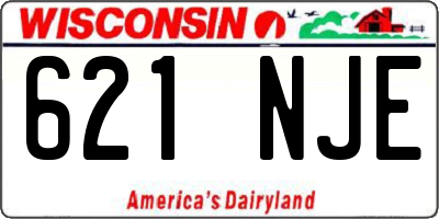 WI license plate 621NJE