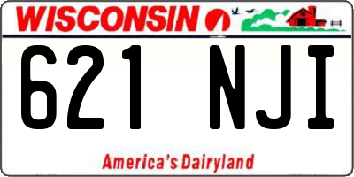WI license plate 621NJI