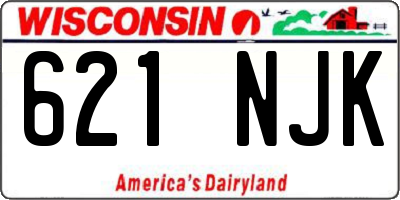 WI license plate 621NJK