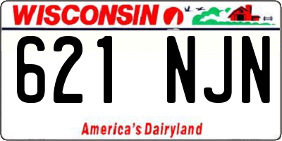 WI license plate 621NJN