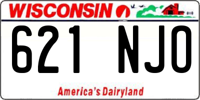 WI license plate 621NJO