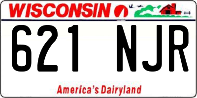 WI license plate 621NJR