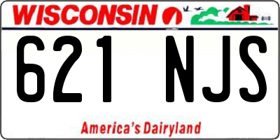 WI license plate 621NJS