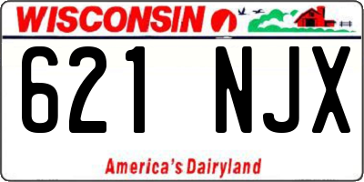 WI license plate 621NJX