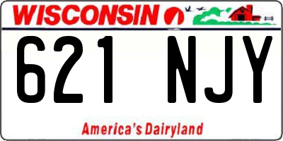 WI license plate 621NJY