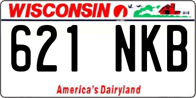 WI license plate 621NKB