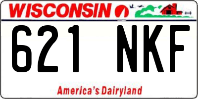 WI license plate 621NKF