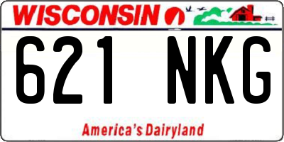 WI license plate 621NKG