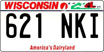 WI license plate 621NKI