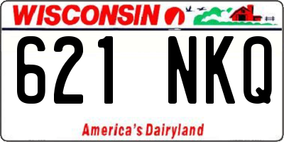 WI license plate 621NKQ