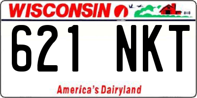 WI license plate 621NKT