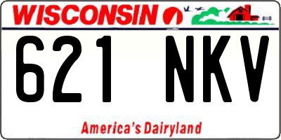 WI license plate 621NKV