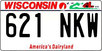 WI license plate 621NKW
