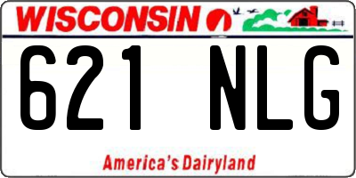 WI license plate 621NLG