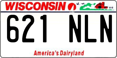 WI license plate 621NLN