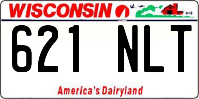 WI license plate 621NLT