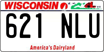 WI license plate 621NLU