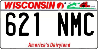 WI license plate 621NMC