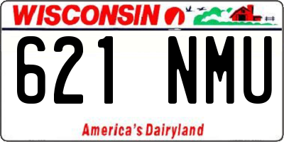 WI license plate 621NMU