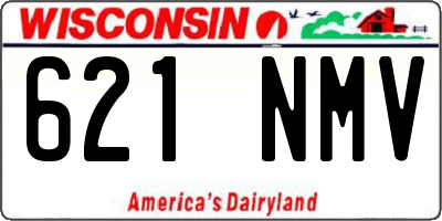 WI license plate 621NMV